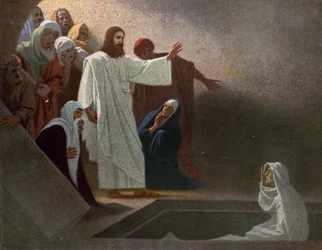 Jesus erweckt Lazarus von den Toten